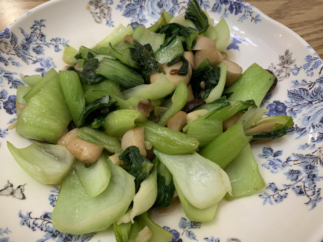 杏鲍菇炒青菜