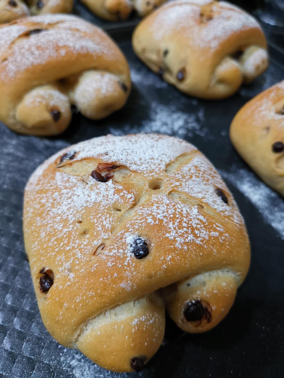 咖啡巧克力面包卷