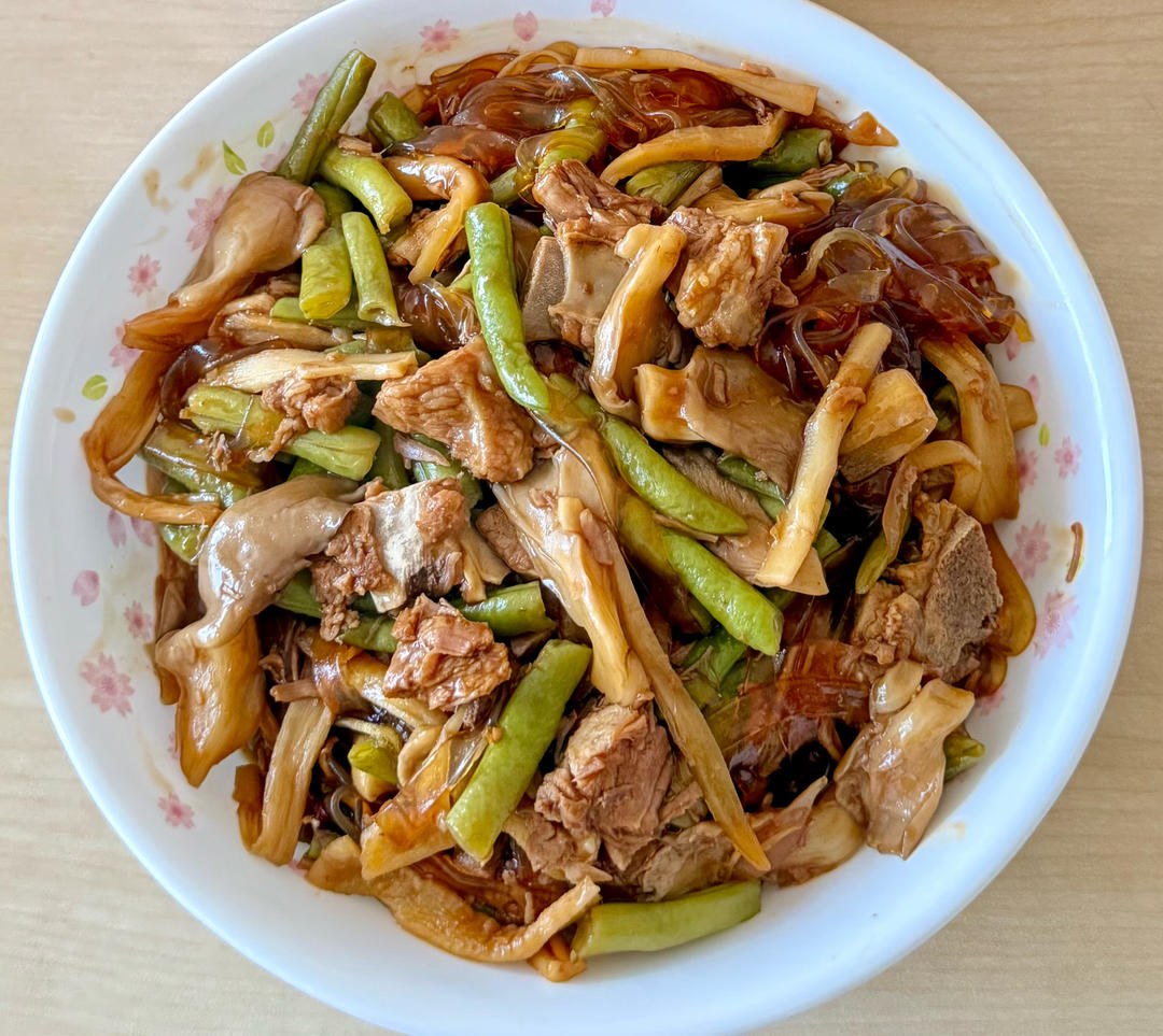 办公室葫芦干豆角炖排骨