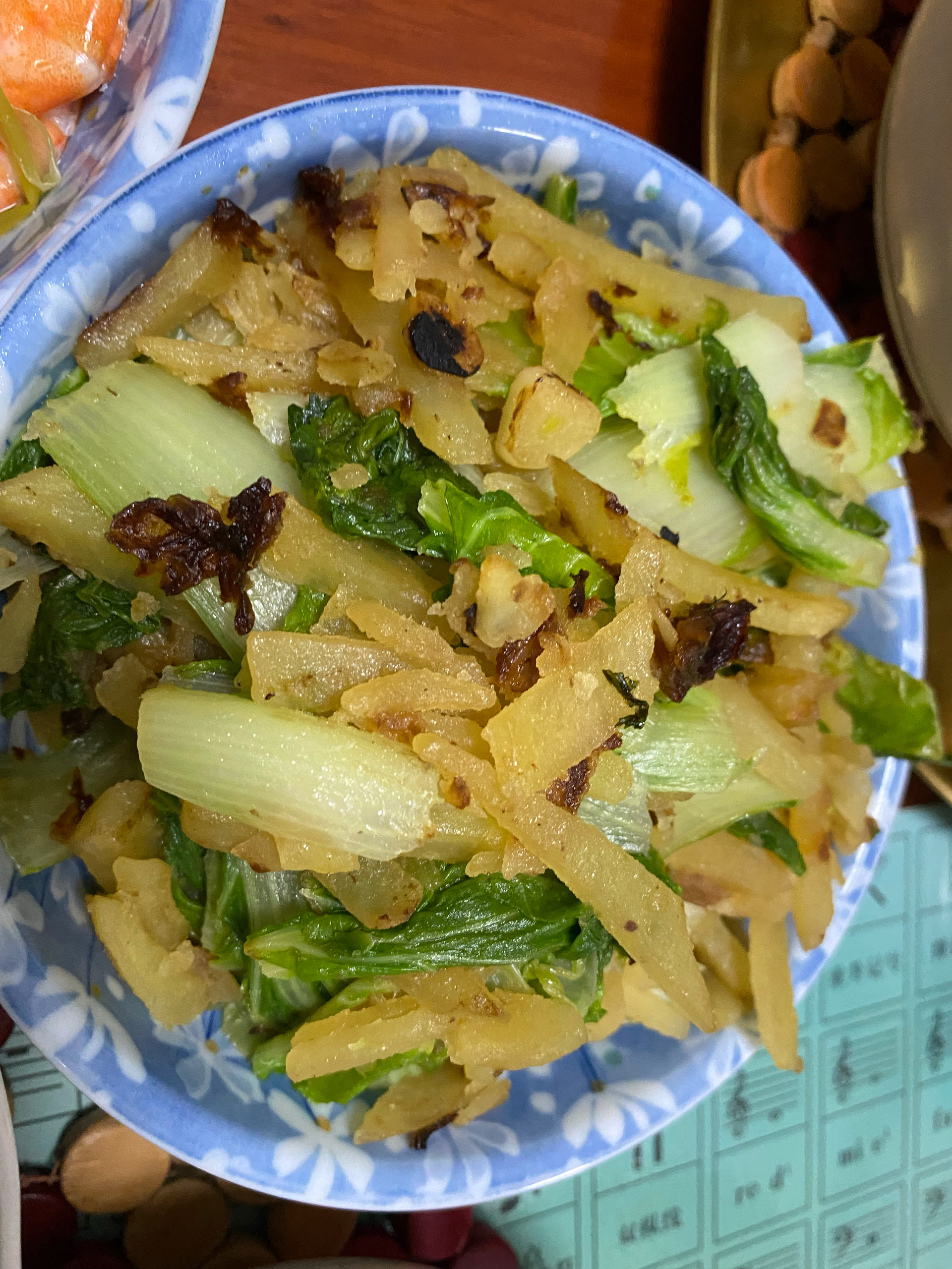 小白菜炖土豆条，东北地道家常菜，从小吃到大的味道，绝对错不了