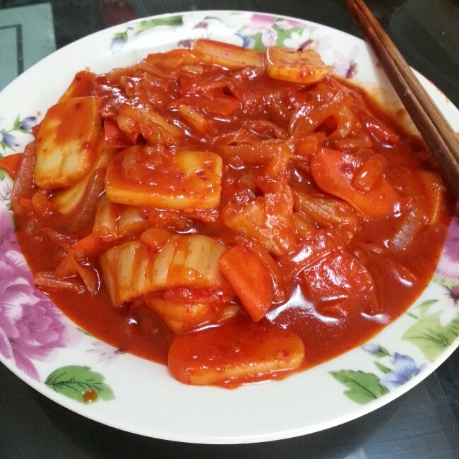 泡菜炒年糕