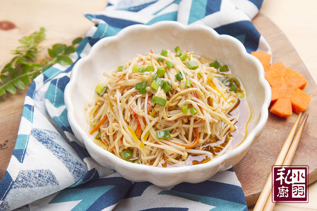 小羽私厨之蟹柳蒸金针菇