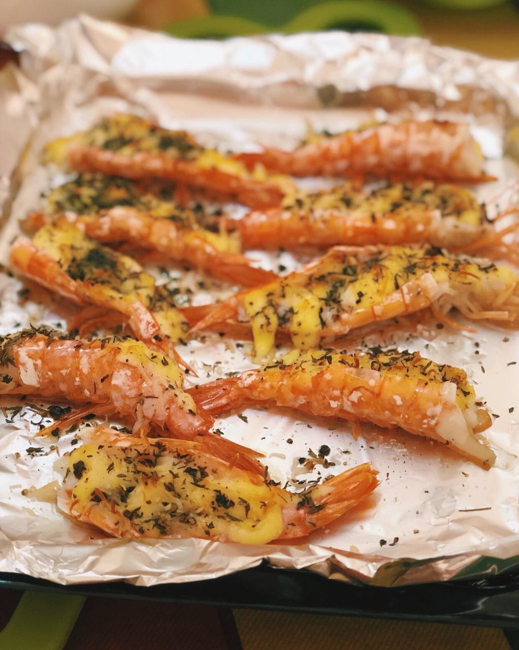 芝士沙拉酱焗大虾