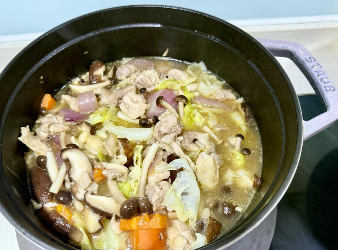 （自用转载）无水鸡肉蔬菜锅