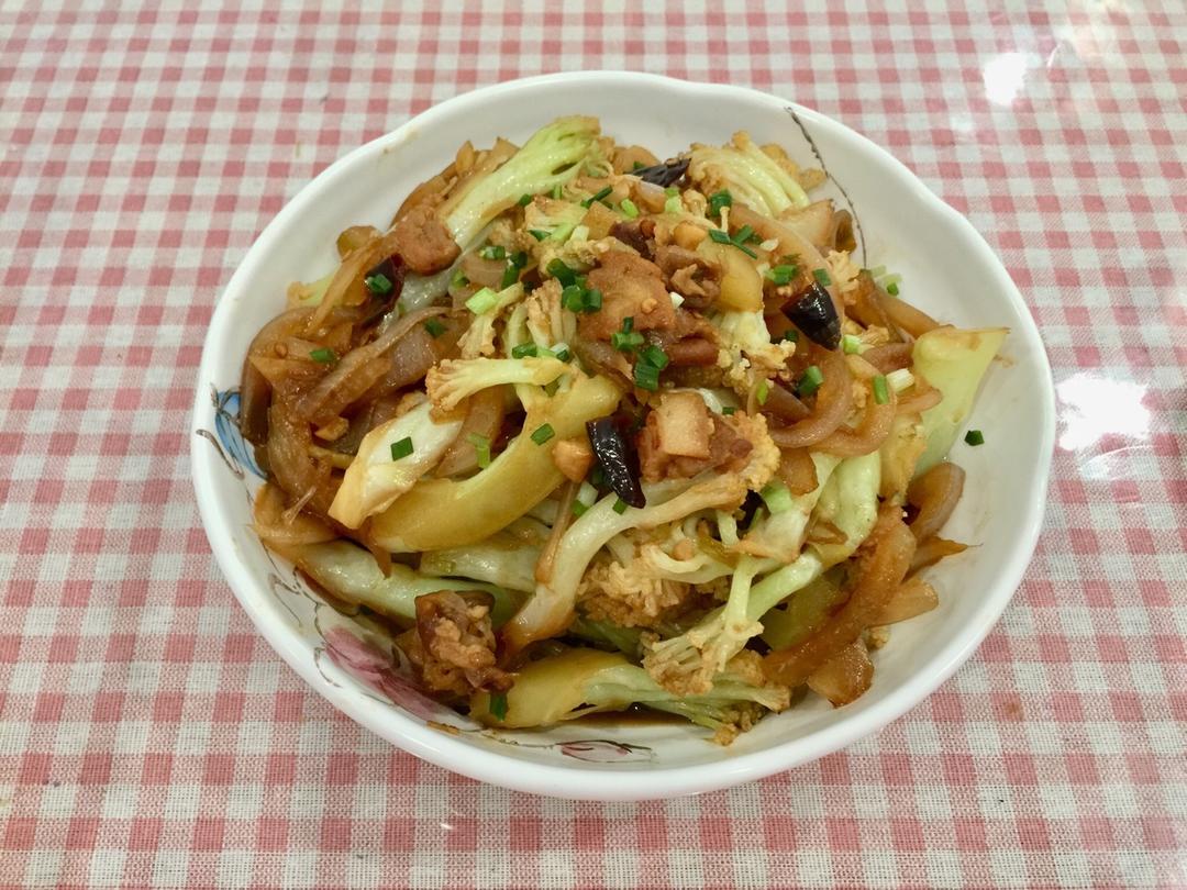 老丁的私房菜-干锅花菜