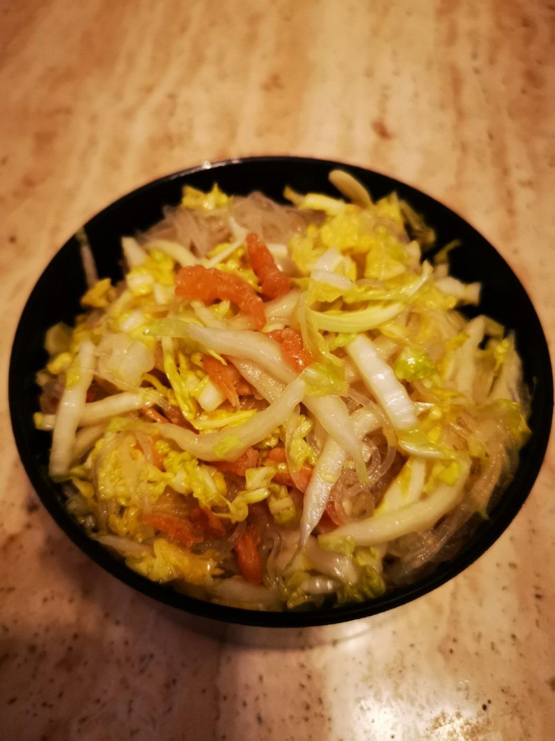 娃娃菜凉拌粉丝
