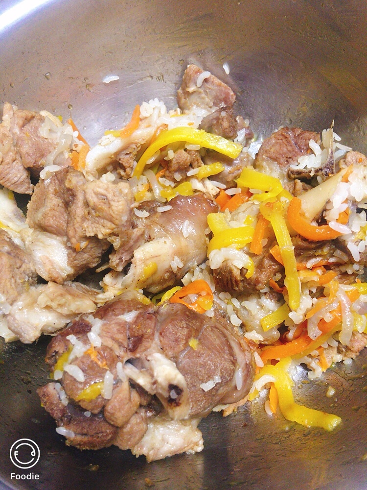 新疆抓饭（电饭锅版）的做法 步骤10