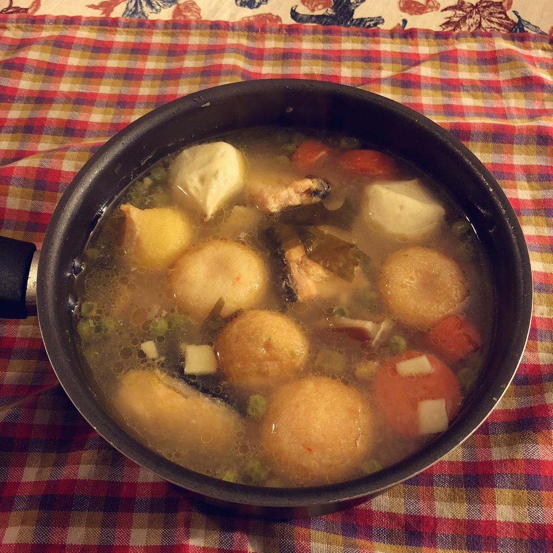三文鱼头味噌汤