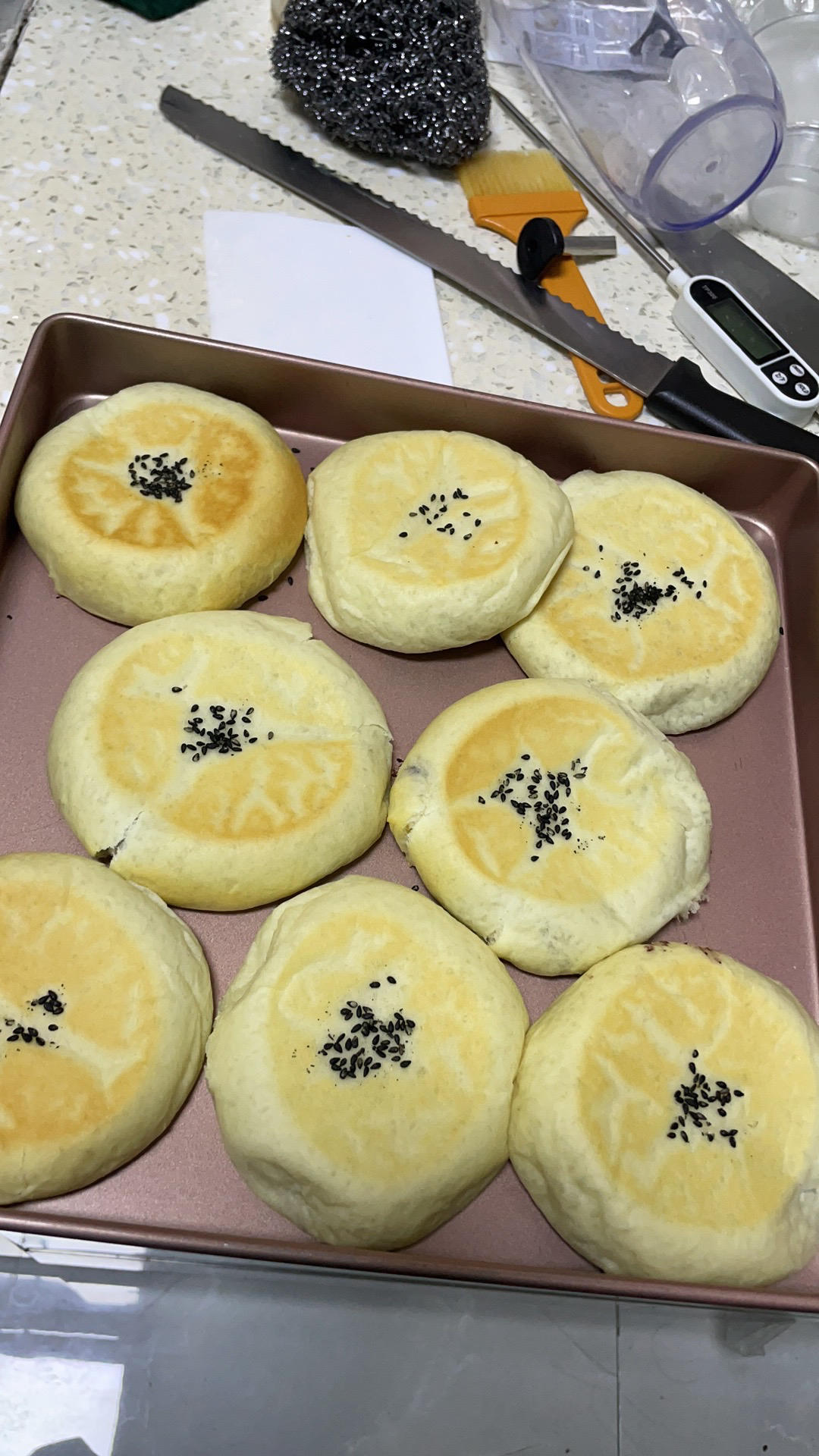 日式紫薯芋泥面包