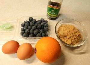 核桃酥粒爆酱蓝莓香蕉马芬的做法 步骤1