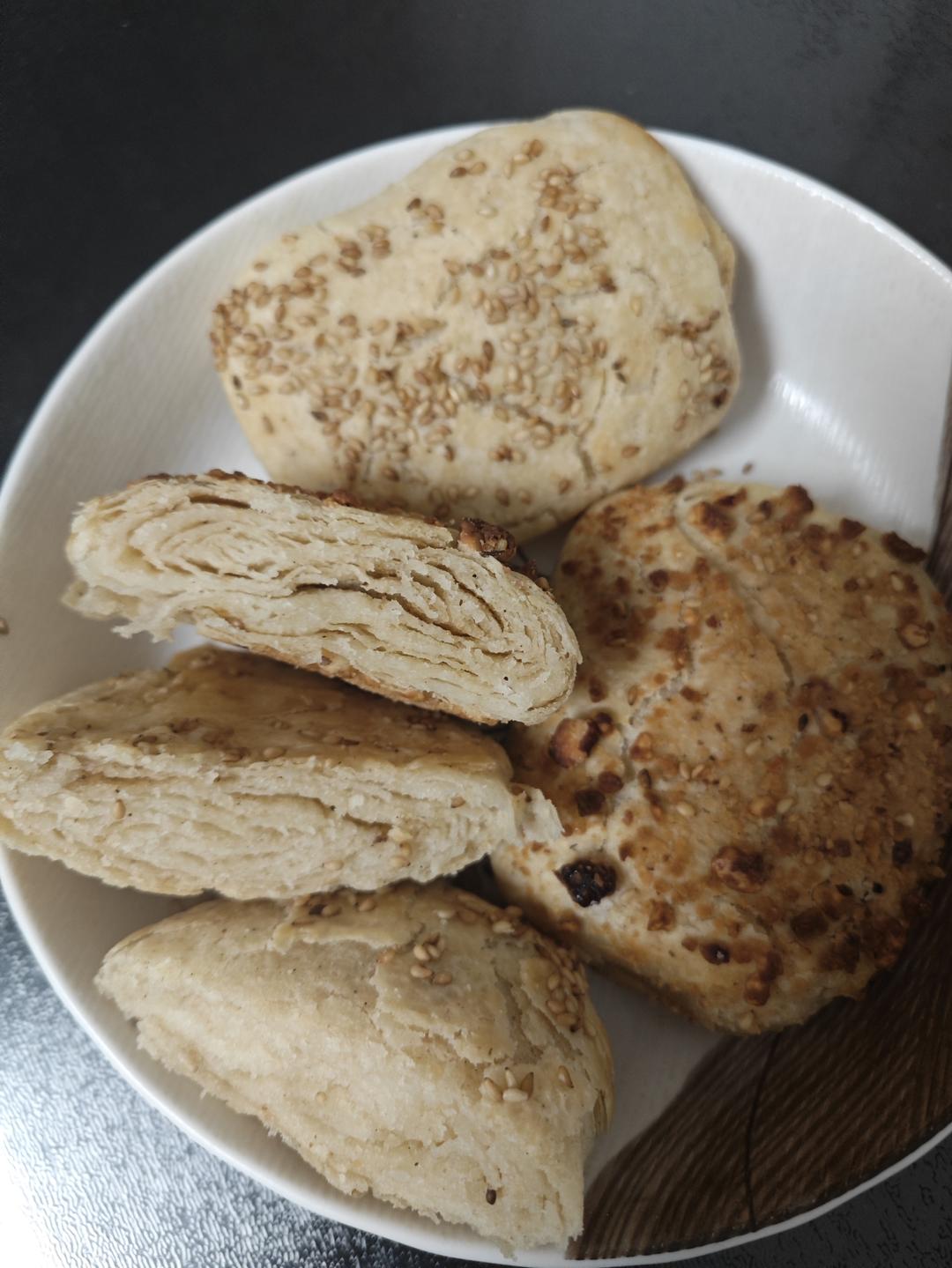 烤箱版芝麻油酥饼