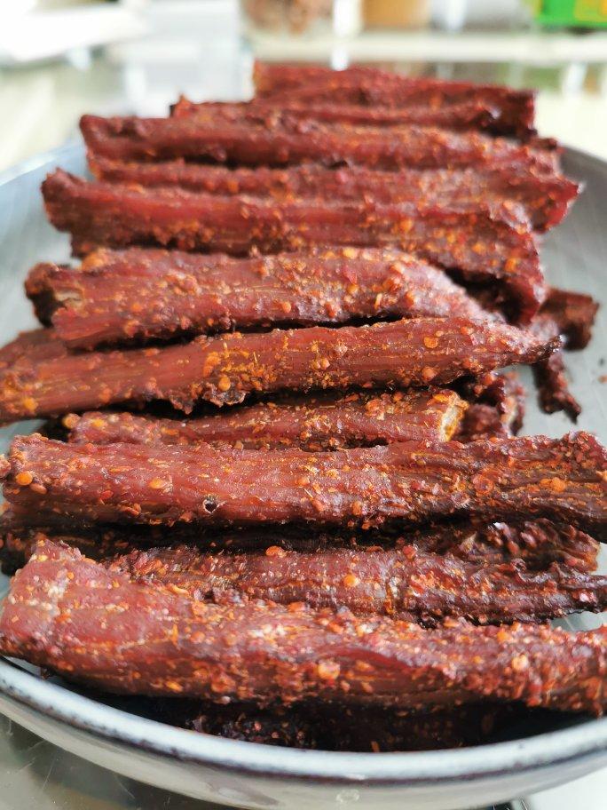 白萱750做的自制无添加风干牛肉干