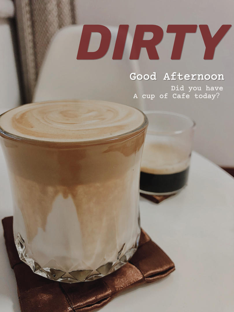 【冠军的咖啡配方】之超简单的“Dirty coffee脏脏咖啡”