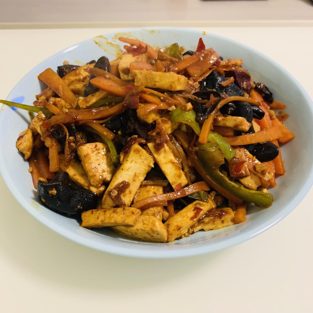 喜鹊-4做的鱼香豆腐丝