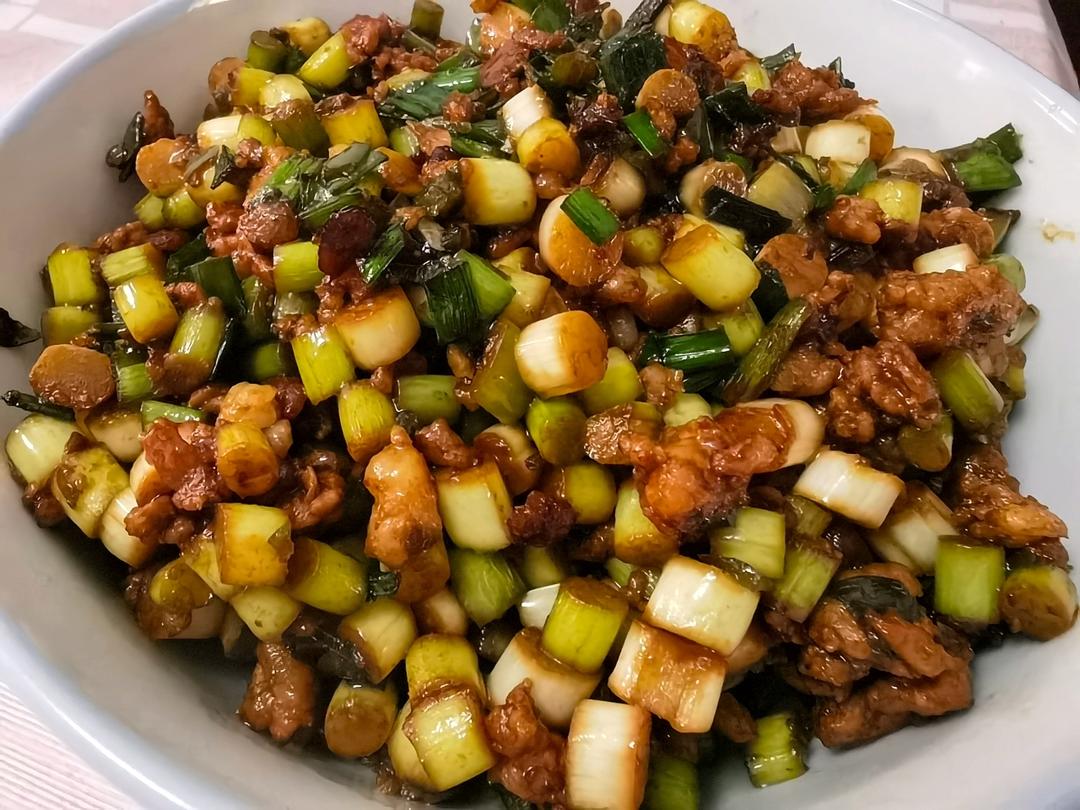 下饭菜～蒜苔肉末