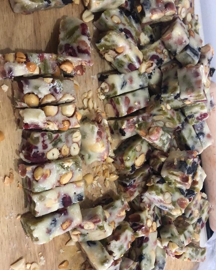 ㊙️（台湾配方）多口味可自由切换熬糖牛轧糖——椰风芒果牛轧糖