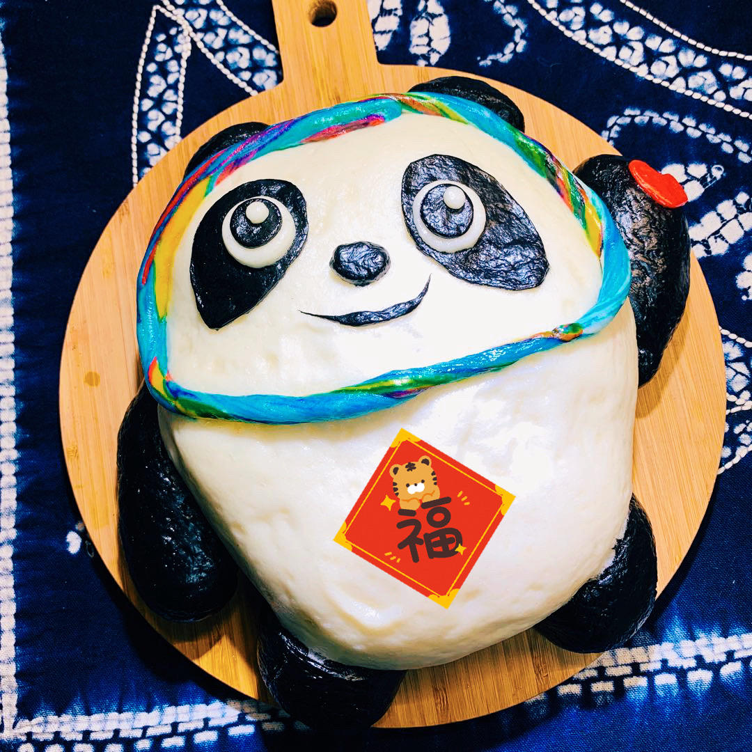 冰墩墩雪容融馒头