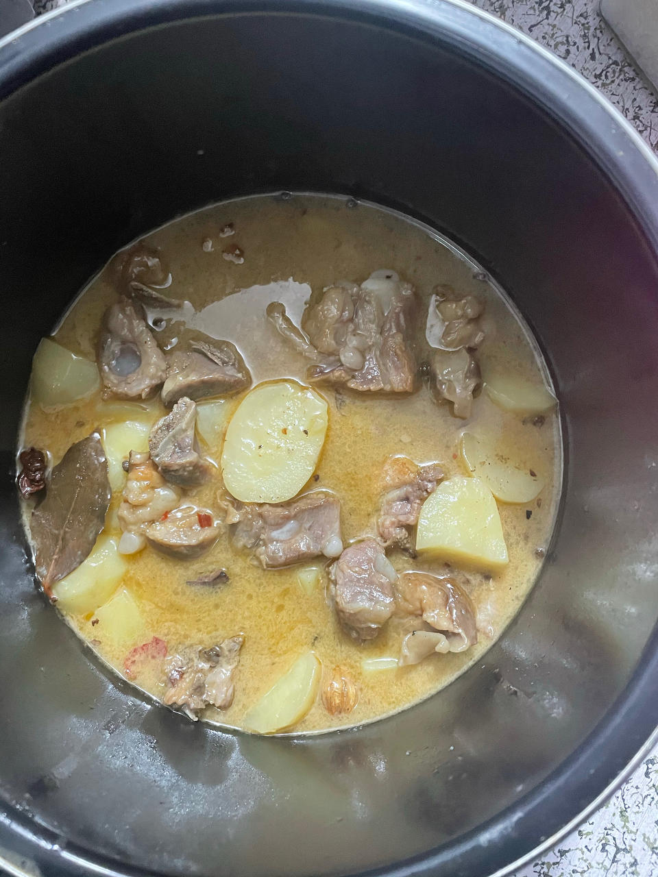 腊排骨炖小土豆