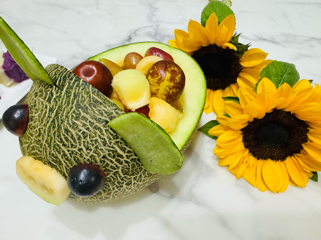 水果摆盘～哈密瓜猪🐷