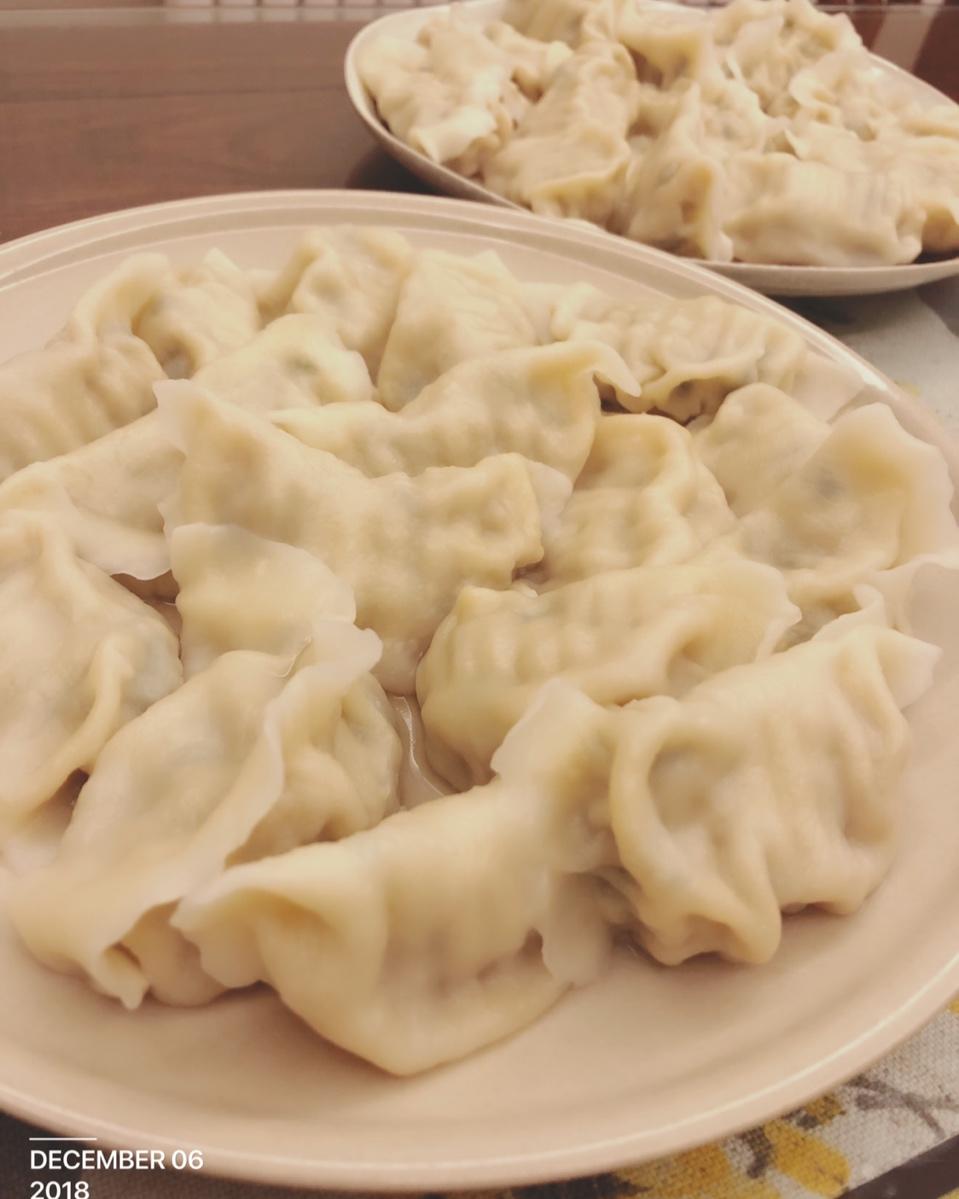 荔冰做的猪肉白菜饺子