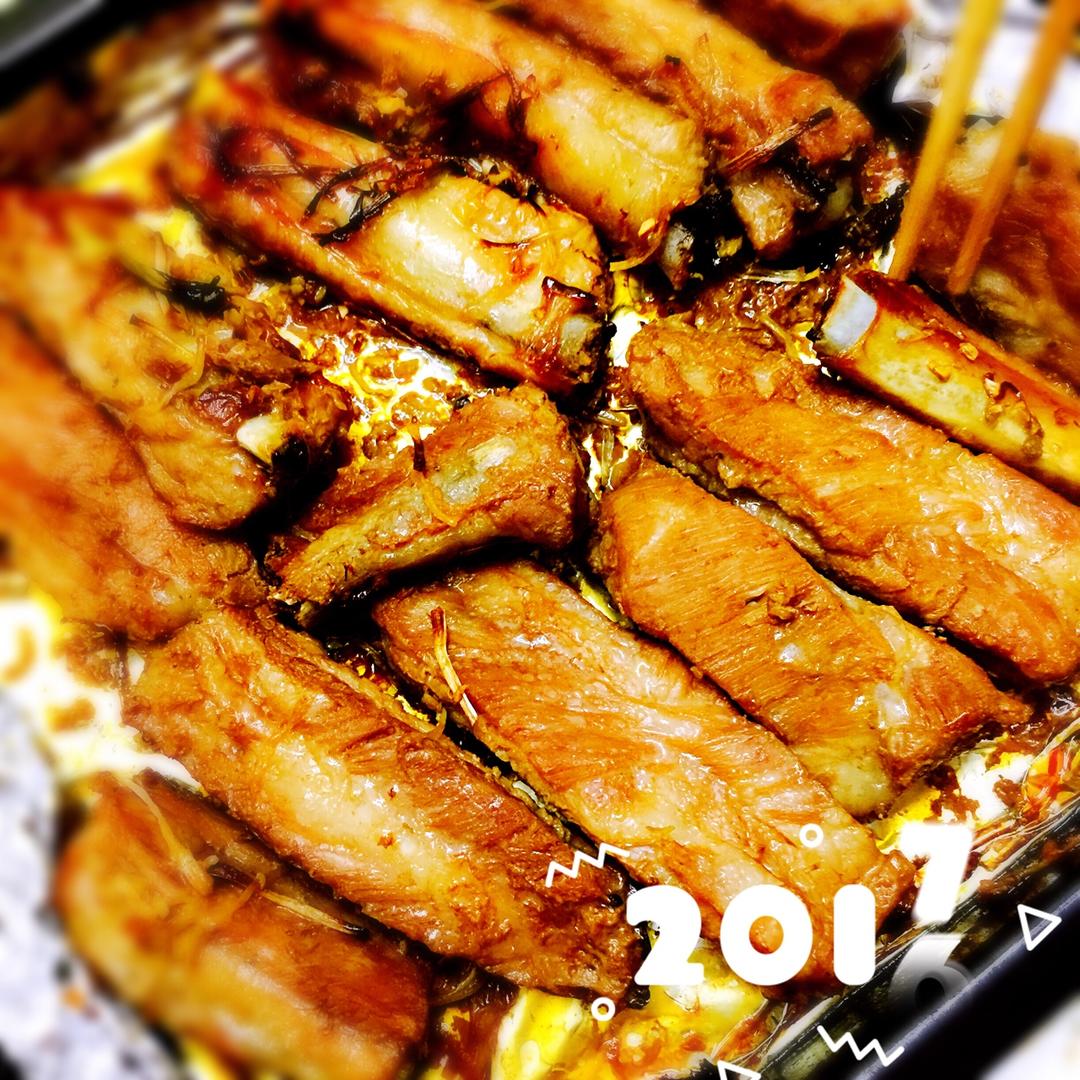 香到骨头里的蒜香排骨（烤箱）