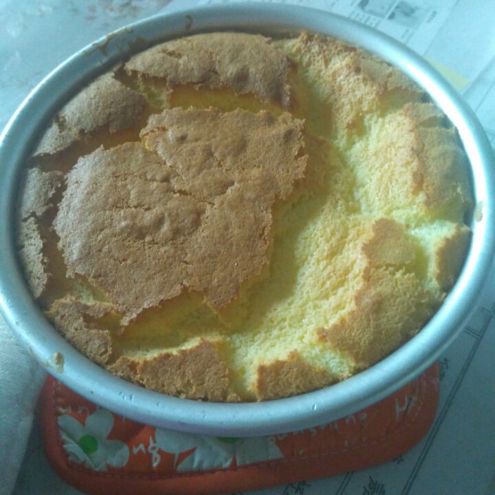 6寸原味戚风蛋糕