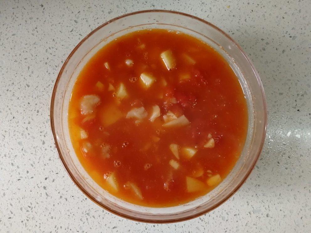 西红柿土豆疙瘩汤