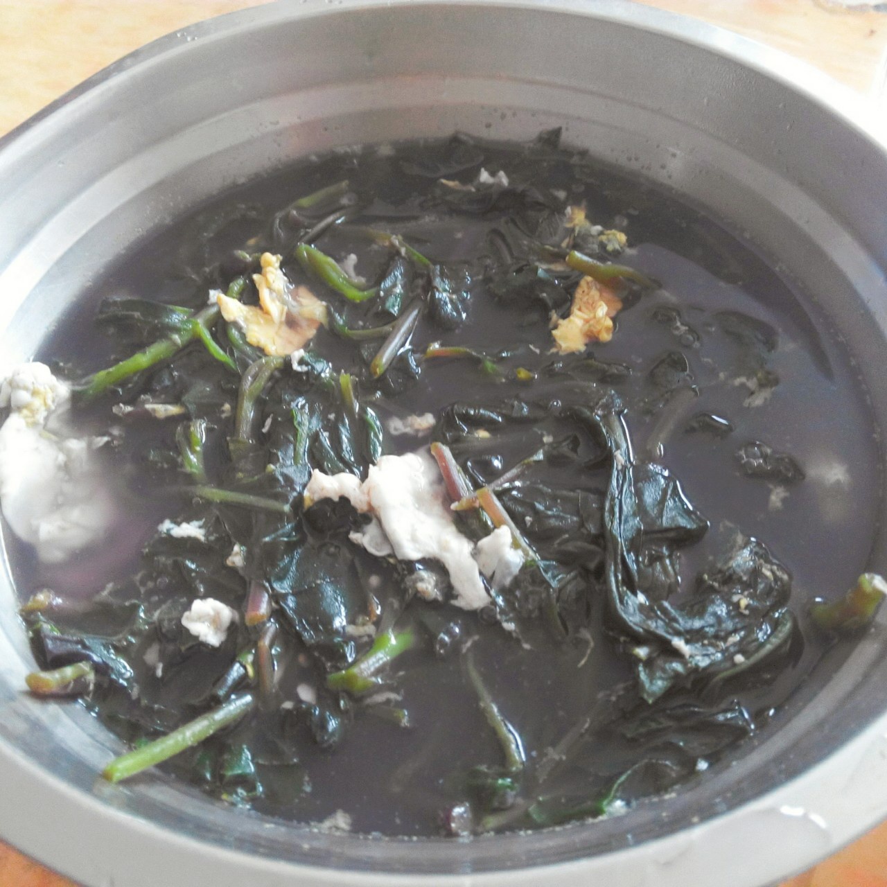 红背菜鸡蛋汤