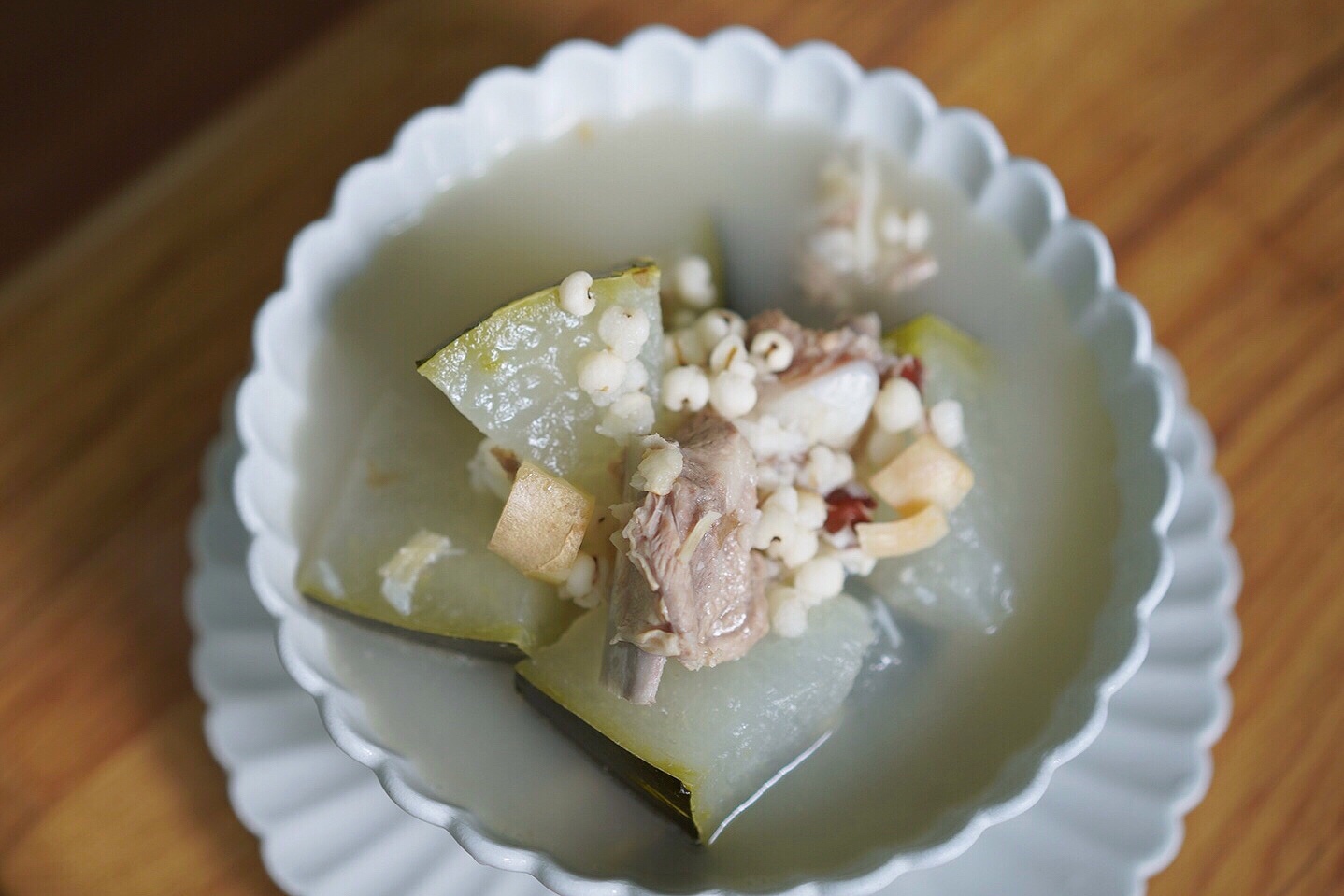 广式冬瓜薏米排骨汤的做法