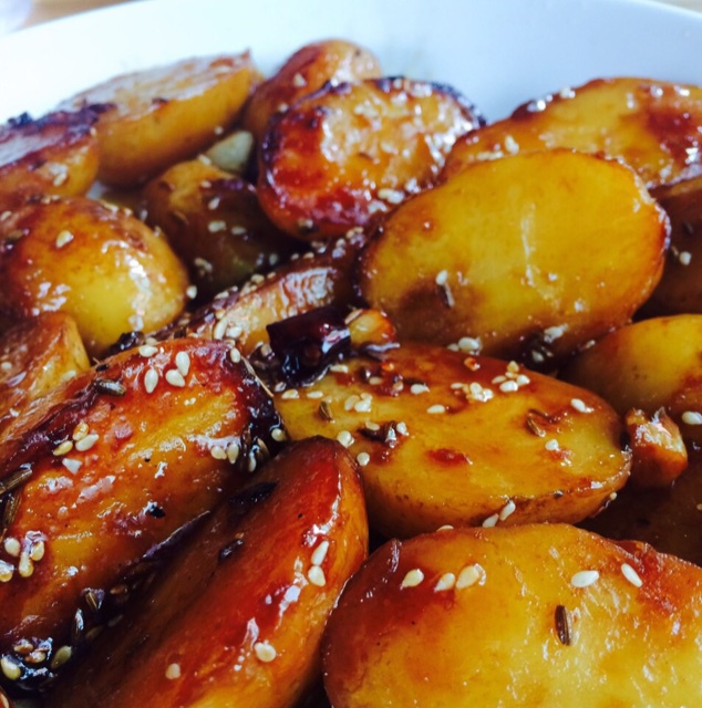 听风-喜欢下厨房做的孜然香辣小土豆 dry fried baby potato