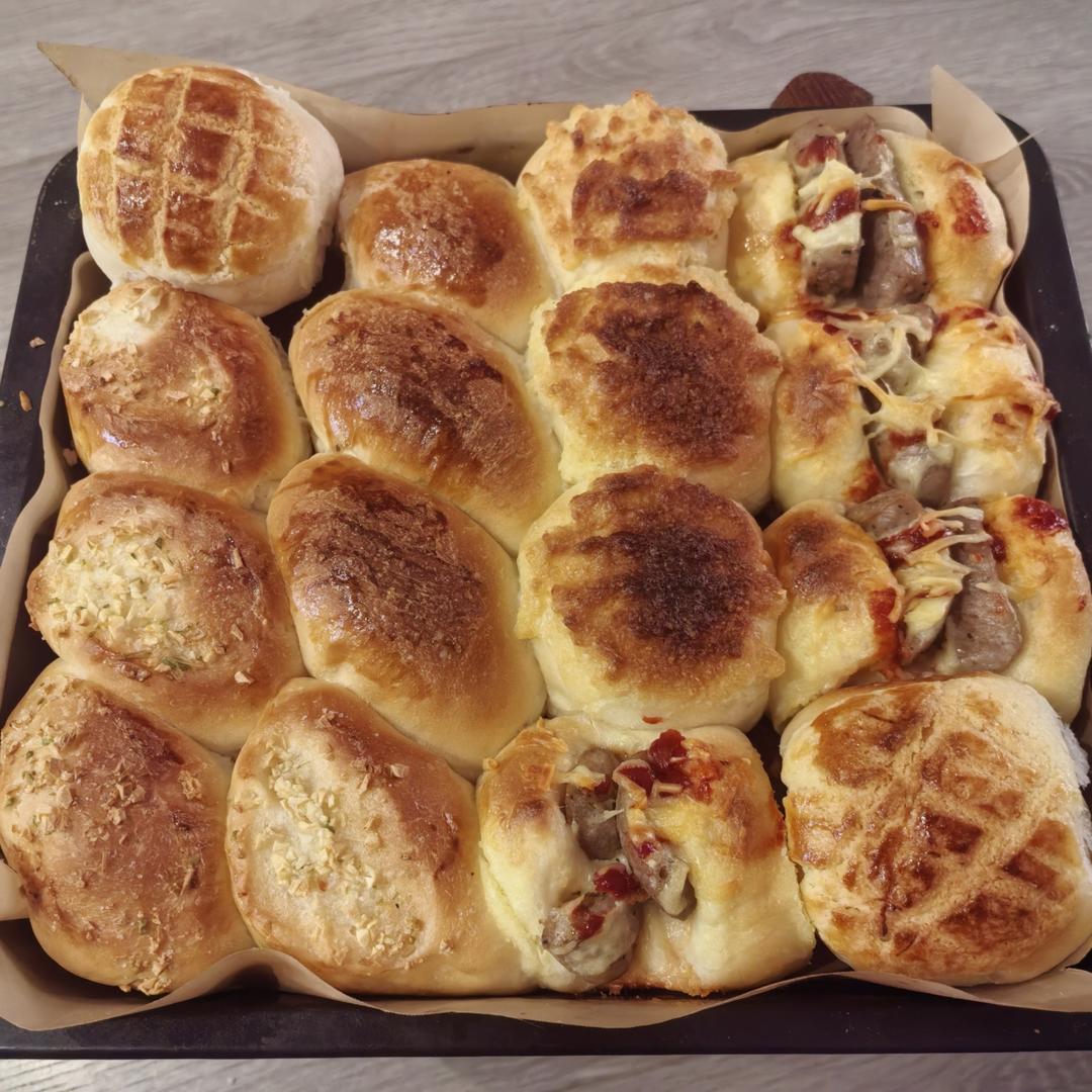 万能面团~一个面包解锁4种口味，太好吃了吧！