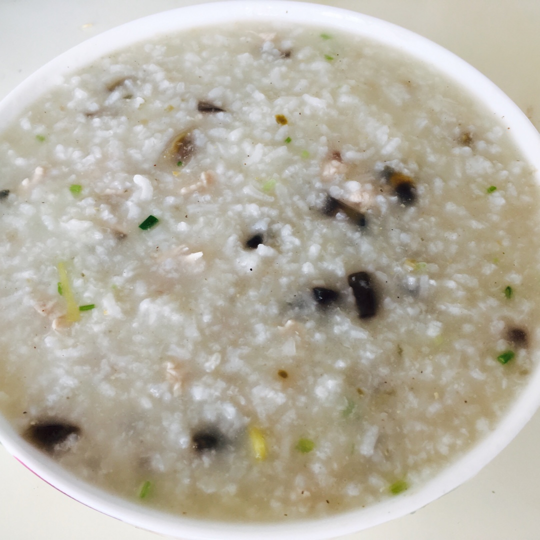 芥菜种子_317z做的十五分钟快手之香滑皮蛋瘦肉粥(附五分钟电饭煲电