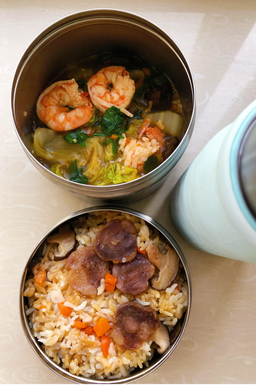 蒜蓉白菜粉丝虾煲