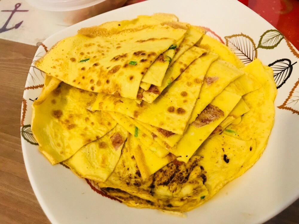 培根香葱鸡蛋饼
