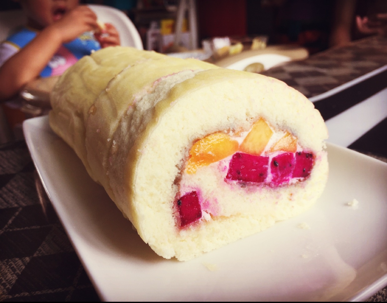 【视频】小嶋水果蛋糕卷