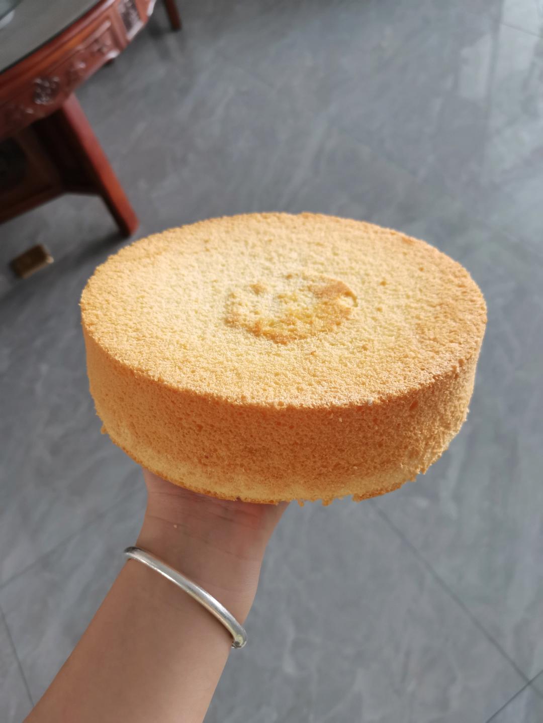 6寸戚风蛋糕胚 不回缩不塌陷0失败