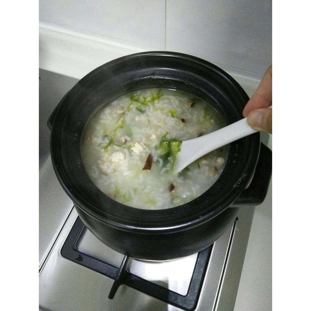 香菇鸡肉粥