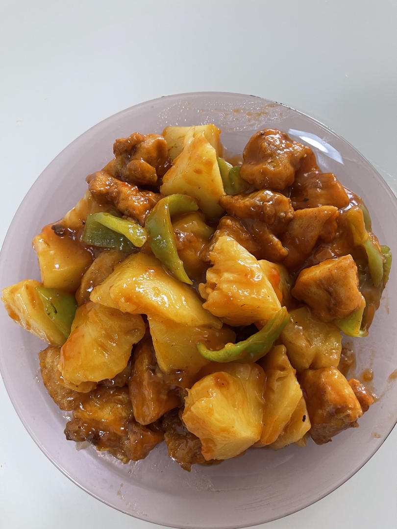 菠萝咕噜肉（鸡胸肉版）