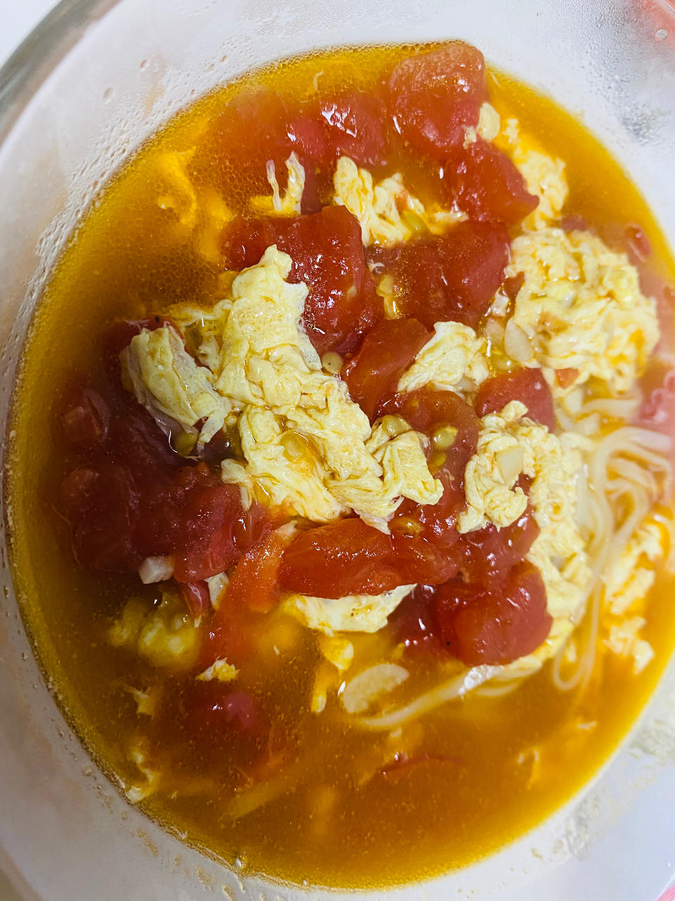 恨不得抱着锅舔的番茄鸡蛋面