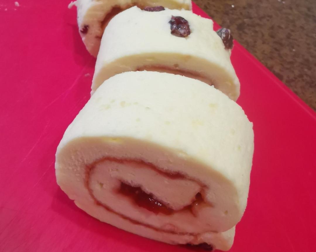 【美容养颜 抗氧化】蔓越莓果酱蛋糕卷