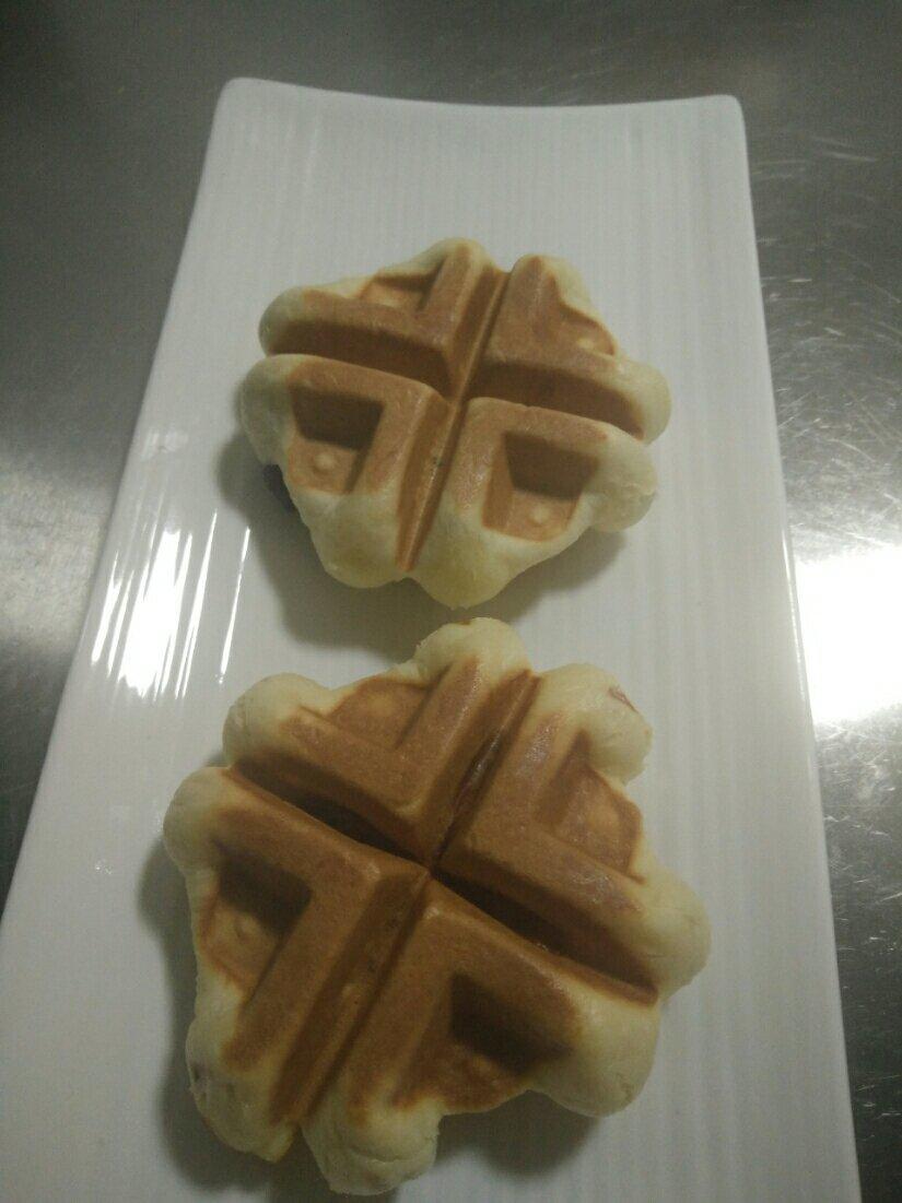 爆浆芝士培根华夫饼（酵母版）