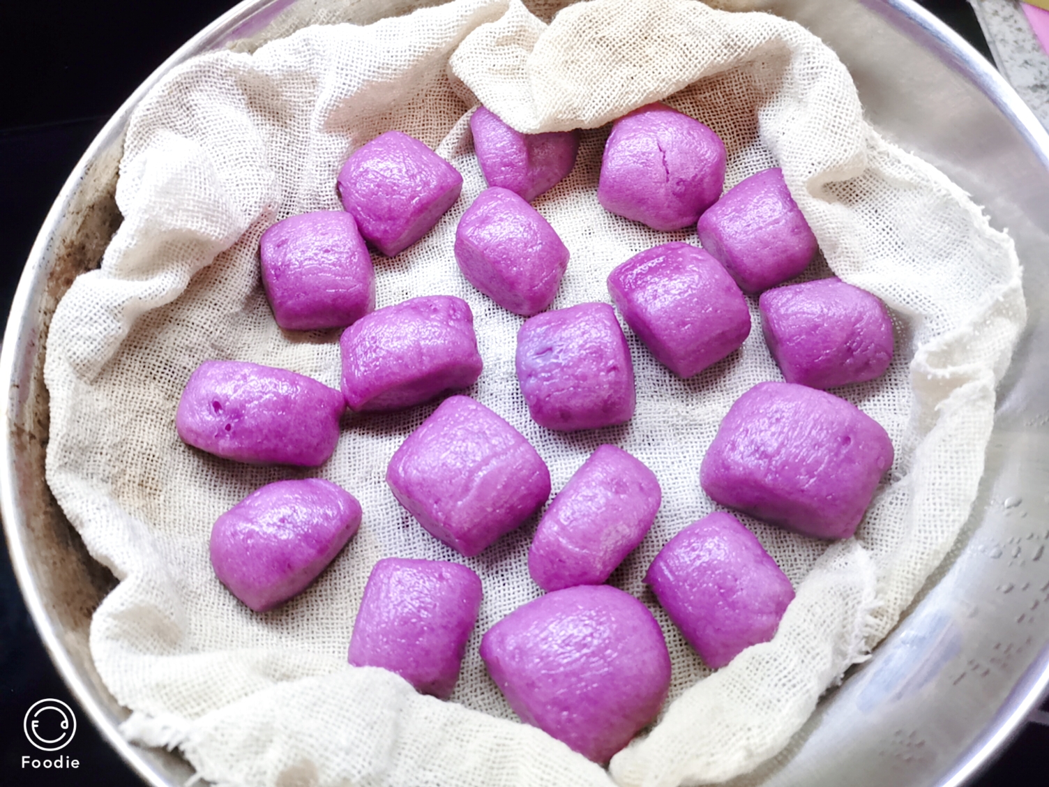 超软糯紫薯馒头一岁辅食宝宝馒头的做法