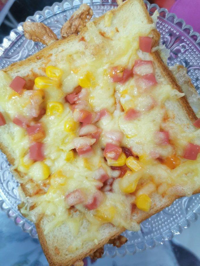 超好吃面包披萨🍕