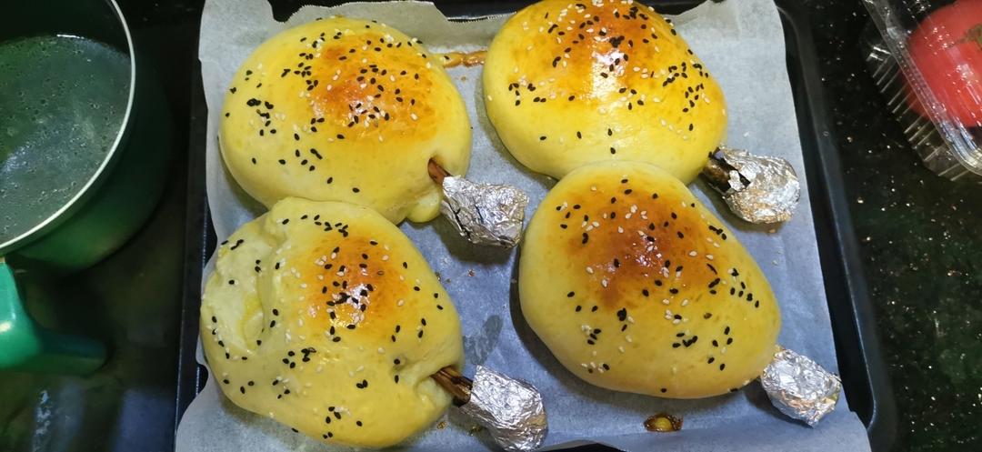 【鸡腿面包】真的有鸡腿的面包！