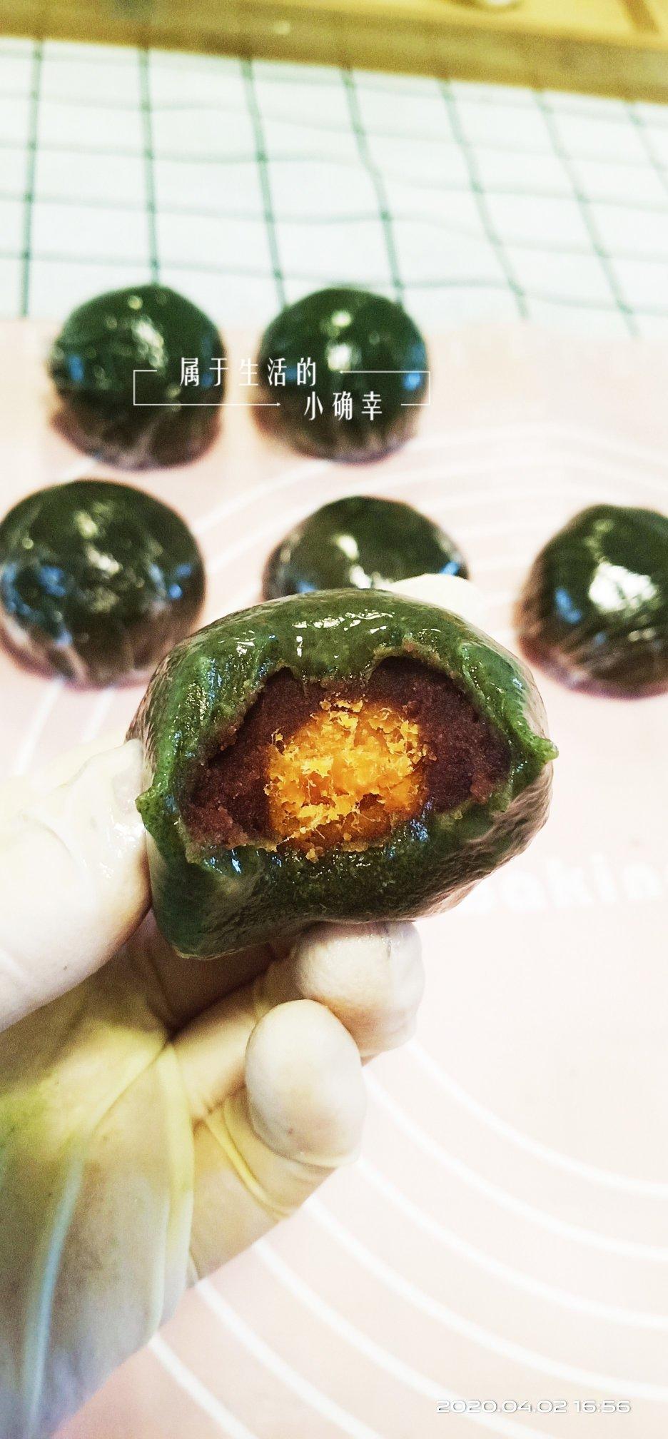 《Tinrry+》咸蛋黄肉松青团+红豆沙青团