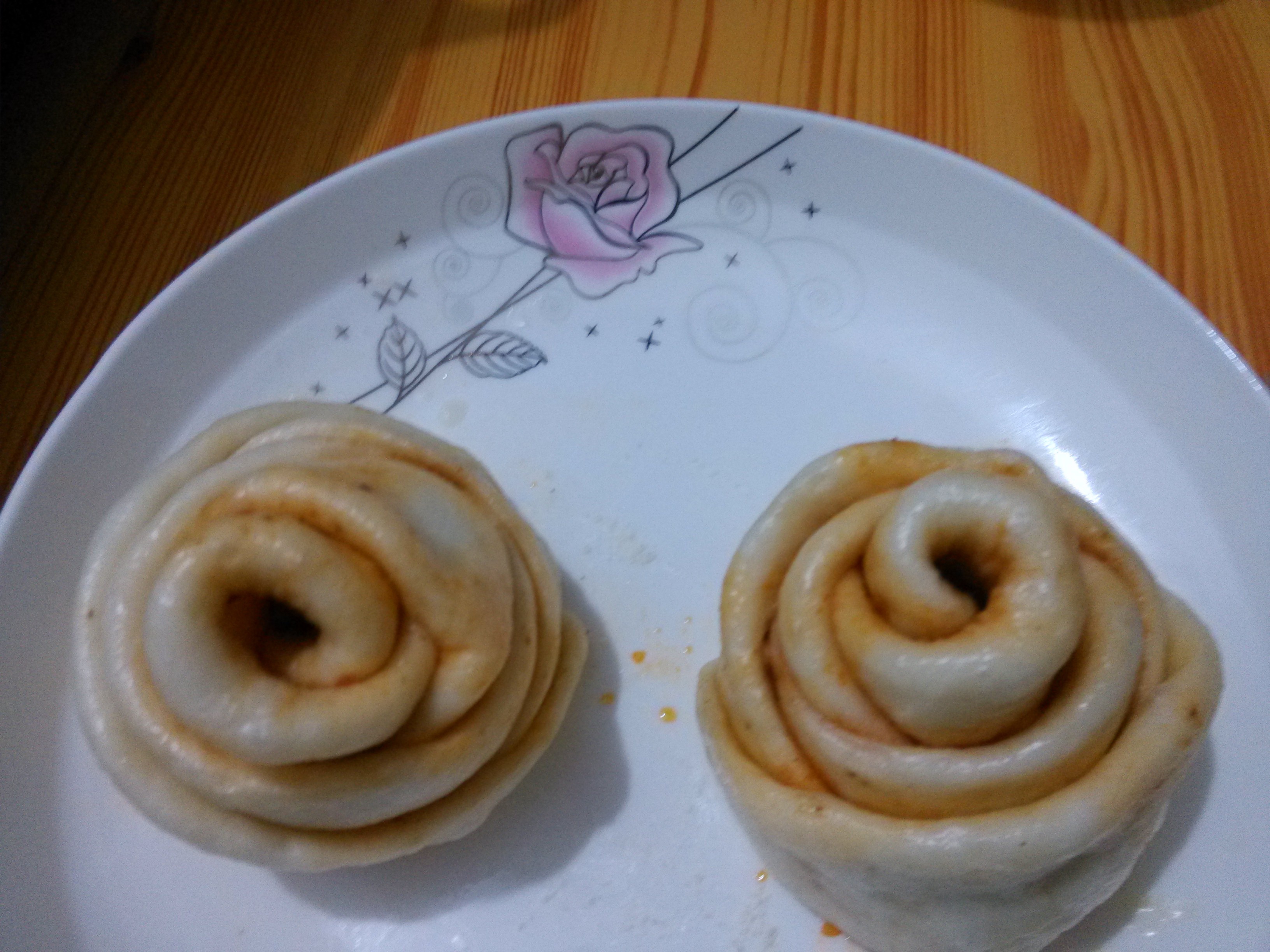 紫薯玫瑰花馒头