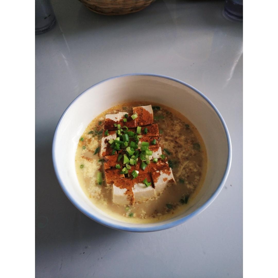 虾仁豆腐蒸水蛋
