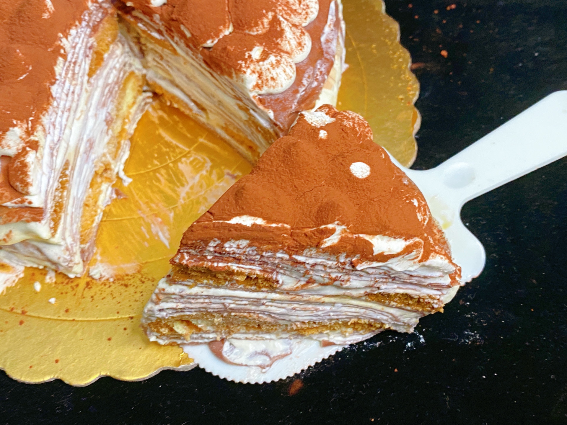 提拉米苏千层蛋糕                      超薄法式千层🍰的做法 步骤17