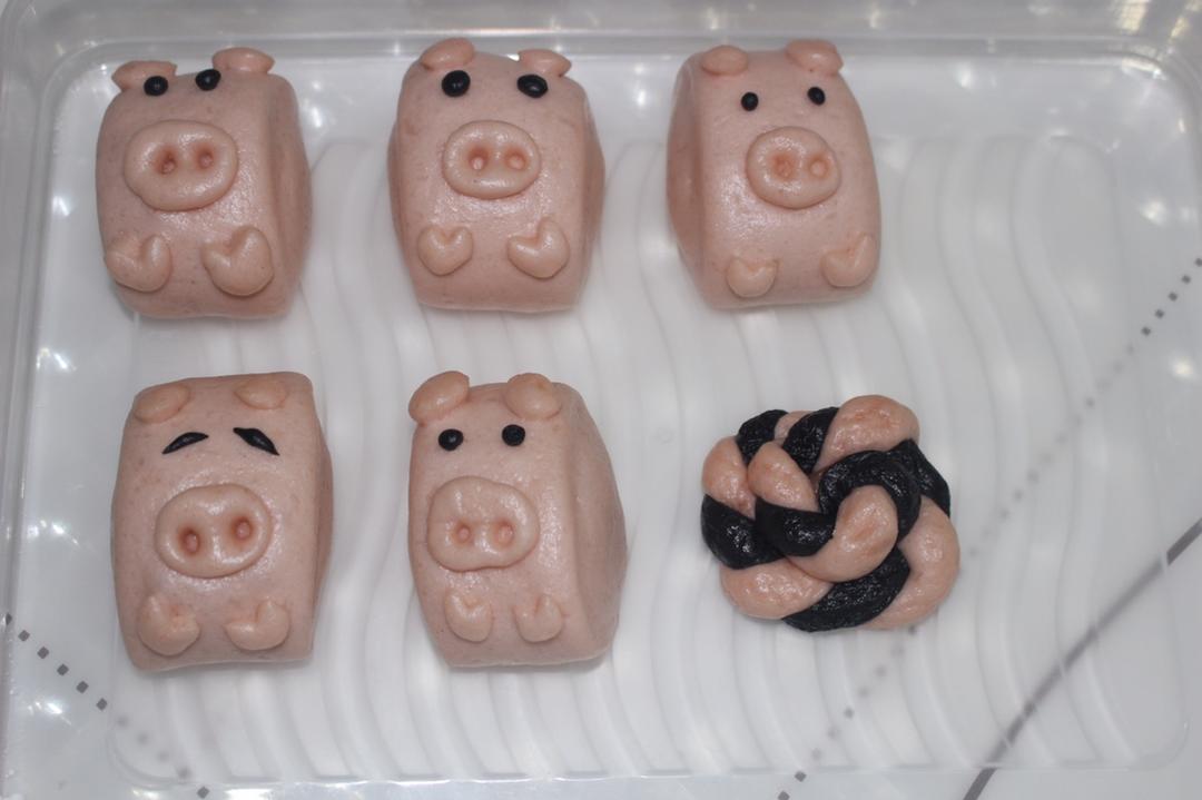 卡通刀切馒头系列之——奶香小猪