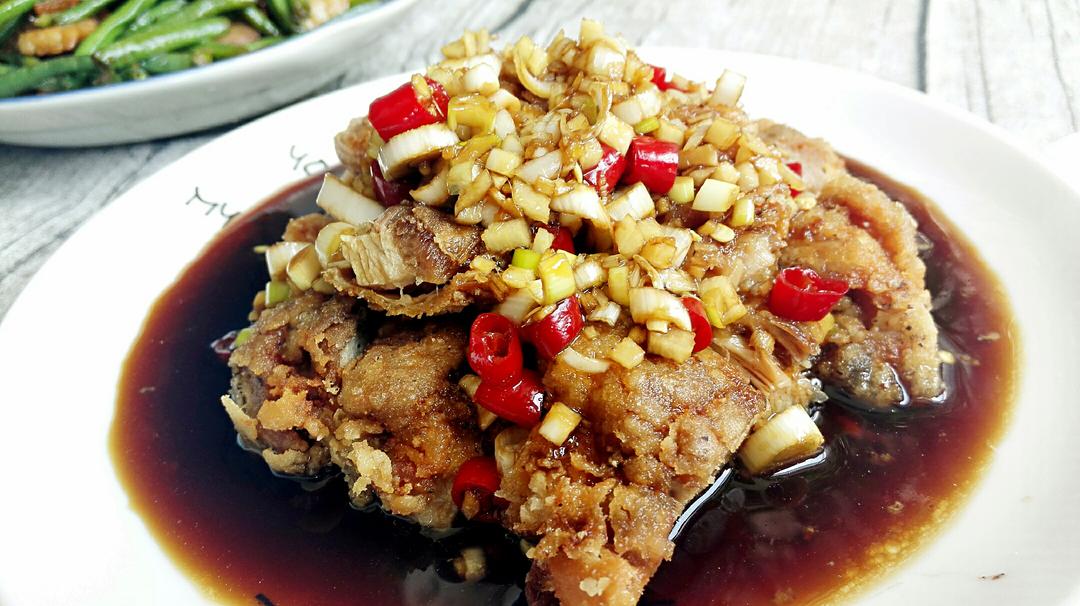 #日式家庭料理•油淋鸡#（留方自用）